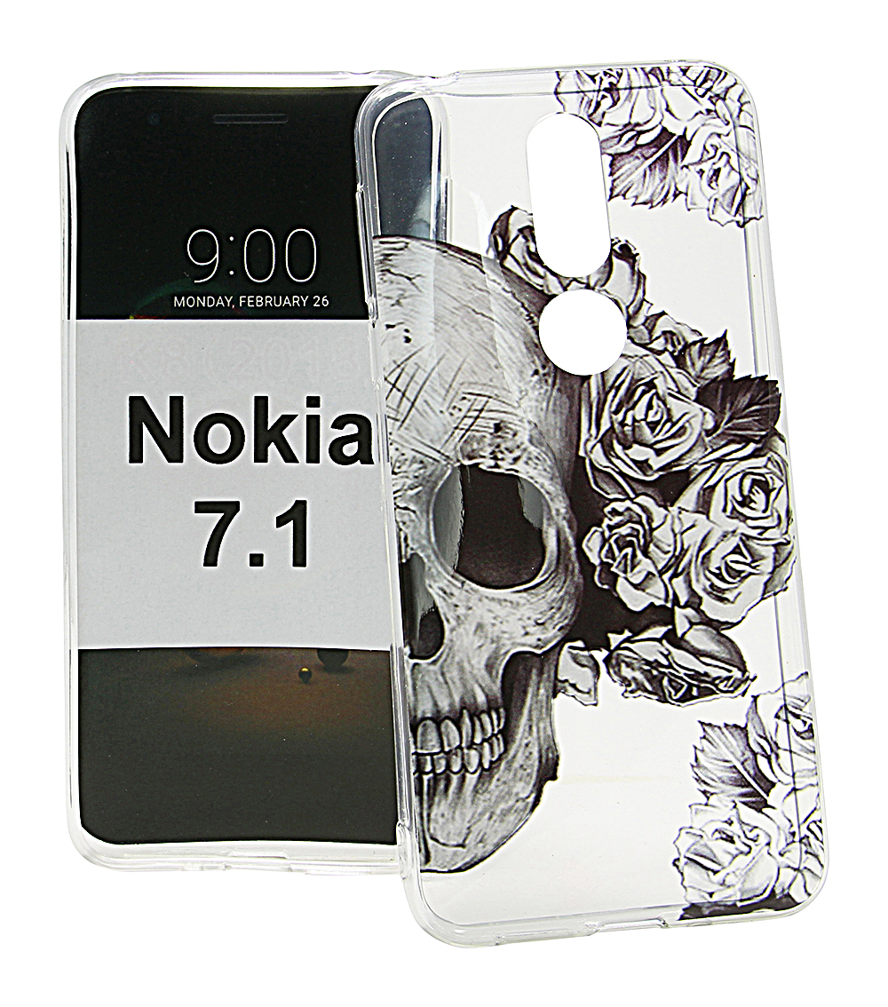 TPU Designdeksel Nokia 7.1