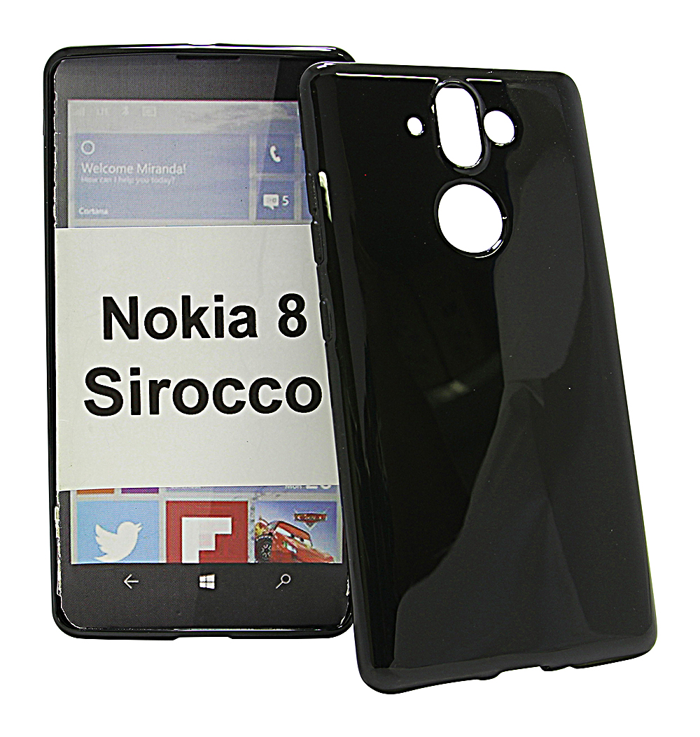 TPU-deksel for Nokia 8 Sirocco