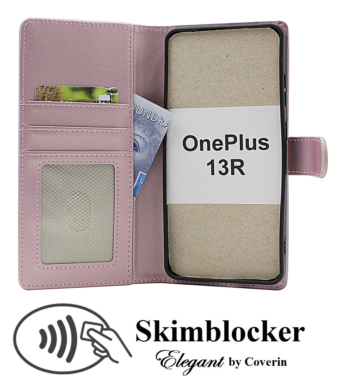 Skimblocker OnePlus 13R Lommebok Deksel