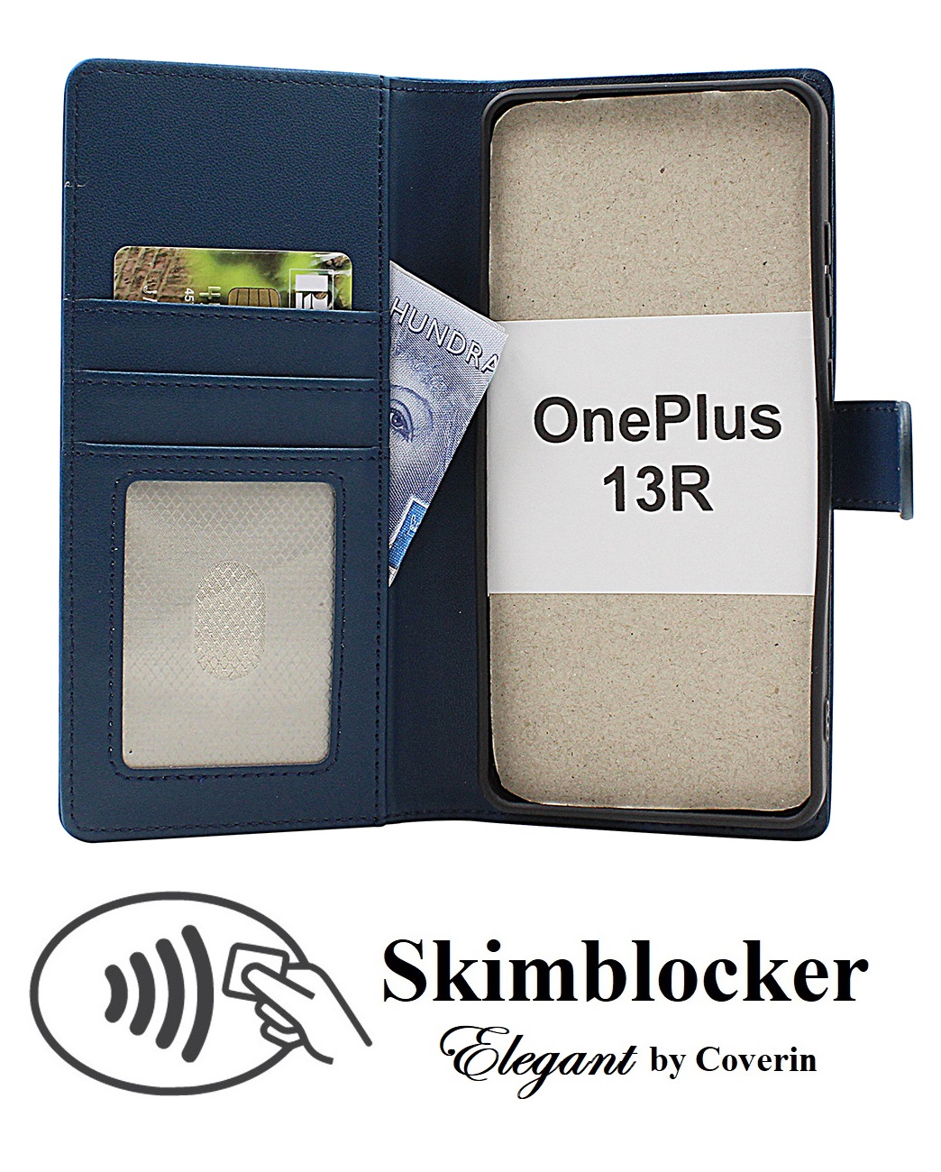 Skimblocker OnePlus 13R Lommebok Deksel
