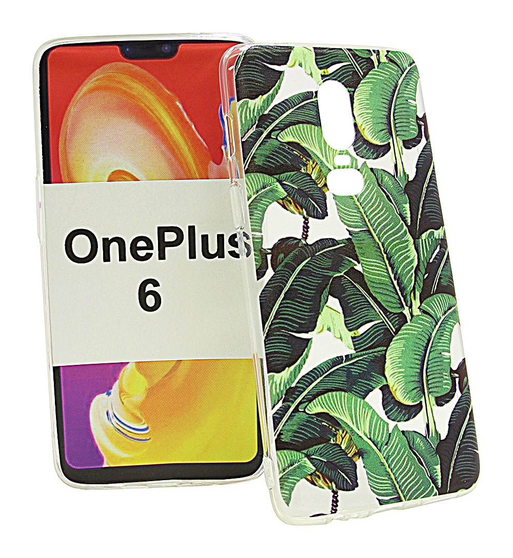 TPU Designdeksel OnePlus 6