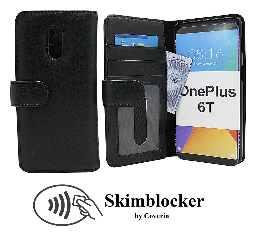 Skimblocker Lommebok-etui OnePlus 6T