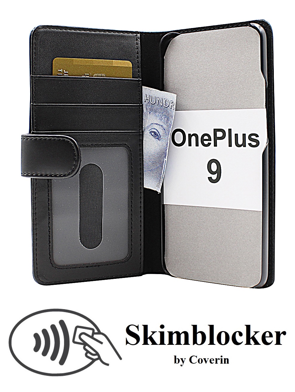 Skimblocker Lommebok-etui OnePlus 9