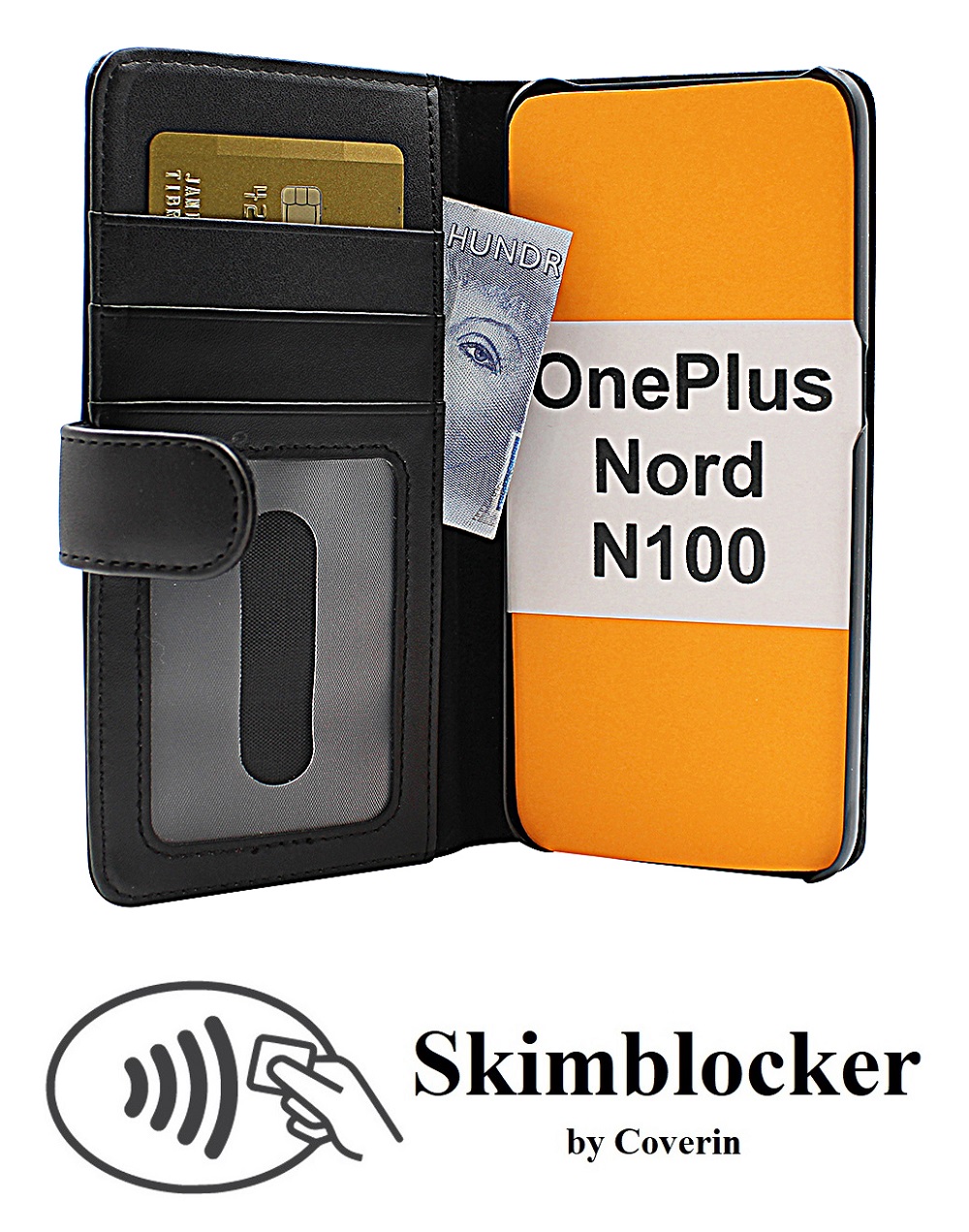 Skimblocker Lommebok-etui OnePlus Nord N100