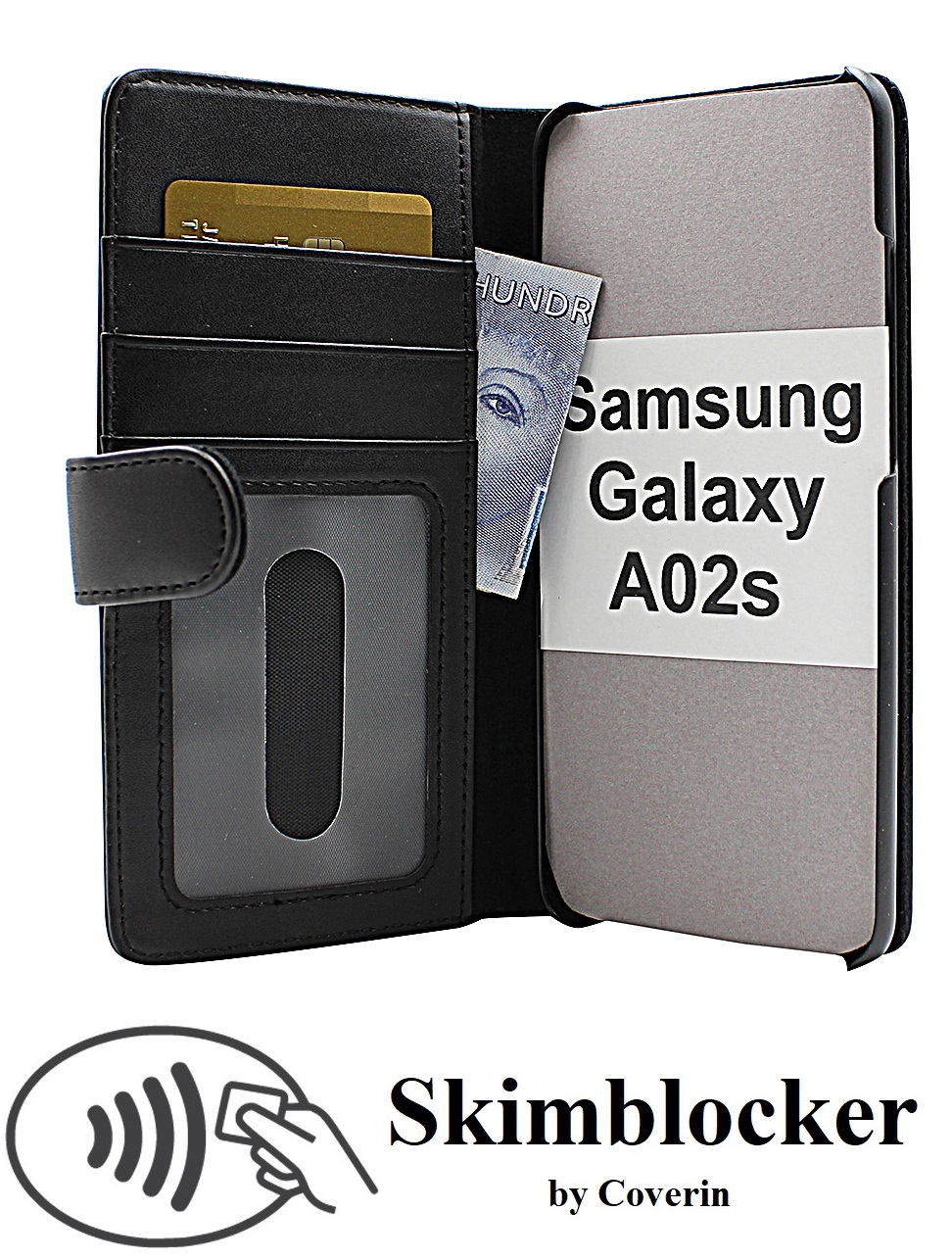 Skimblocker Lommebok-etui Samsung Galaxy A02s