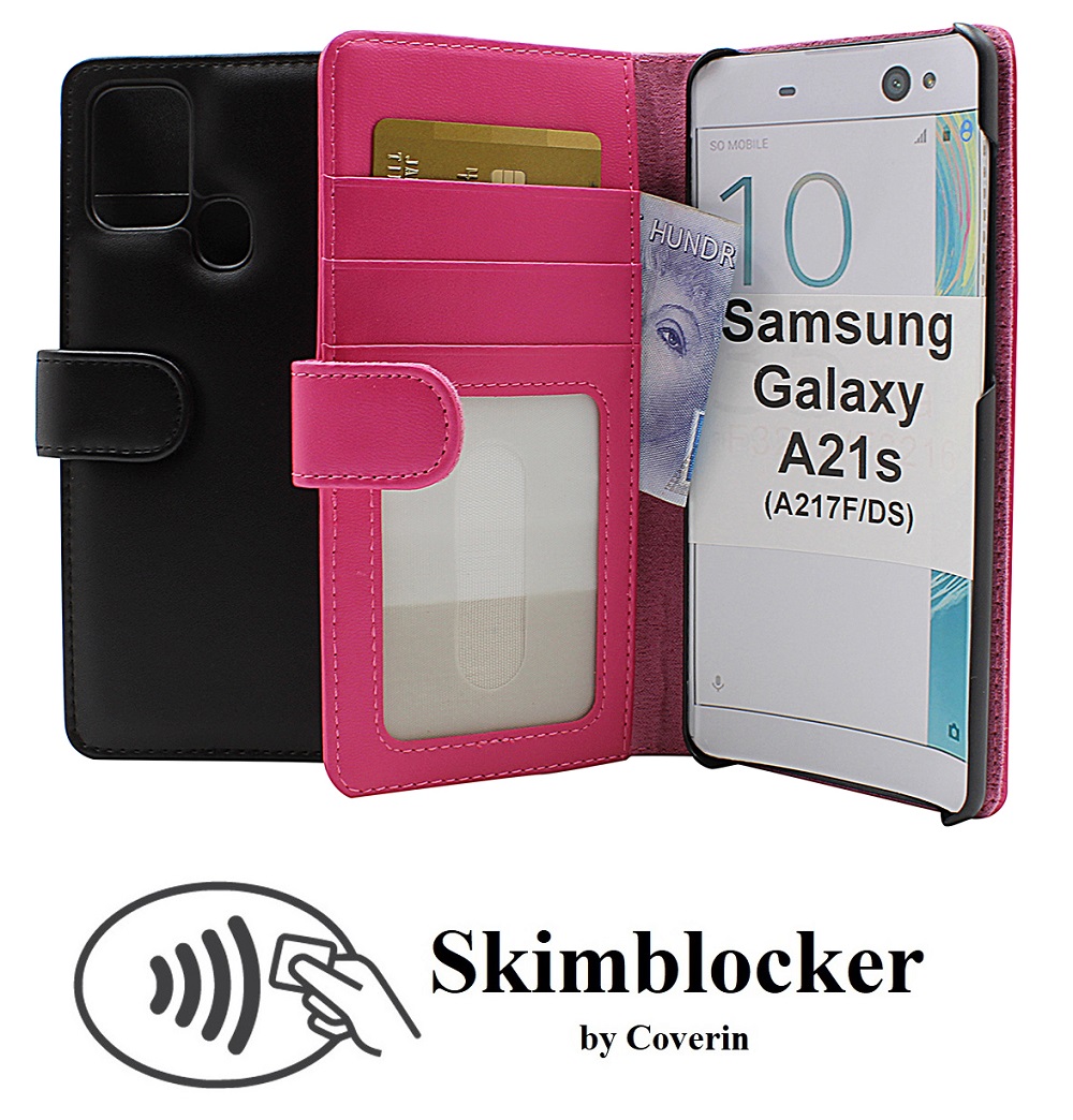 Skimblocker Lommebok-etui Samsung Galaxy A21s (A217F/DS)
