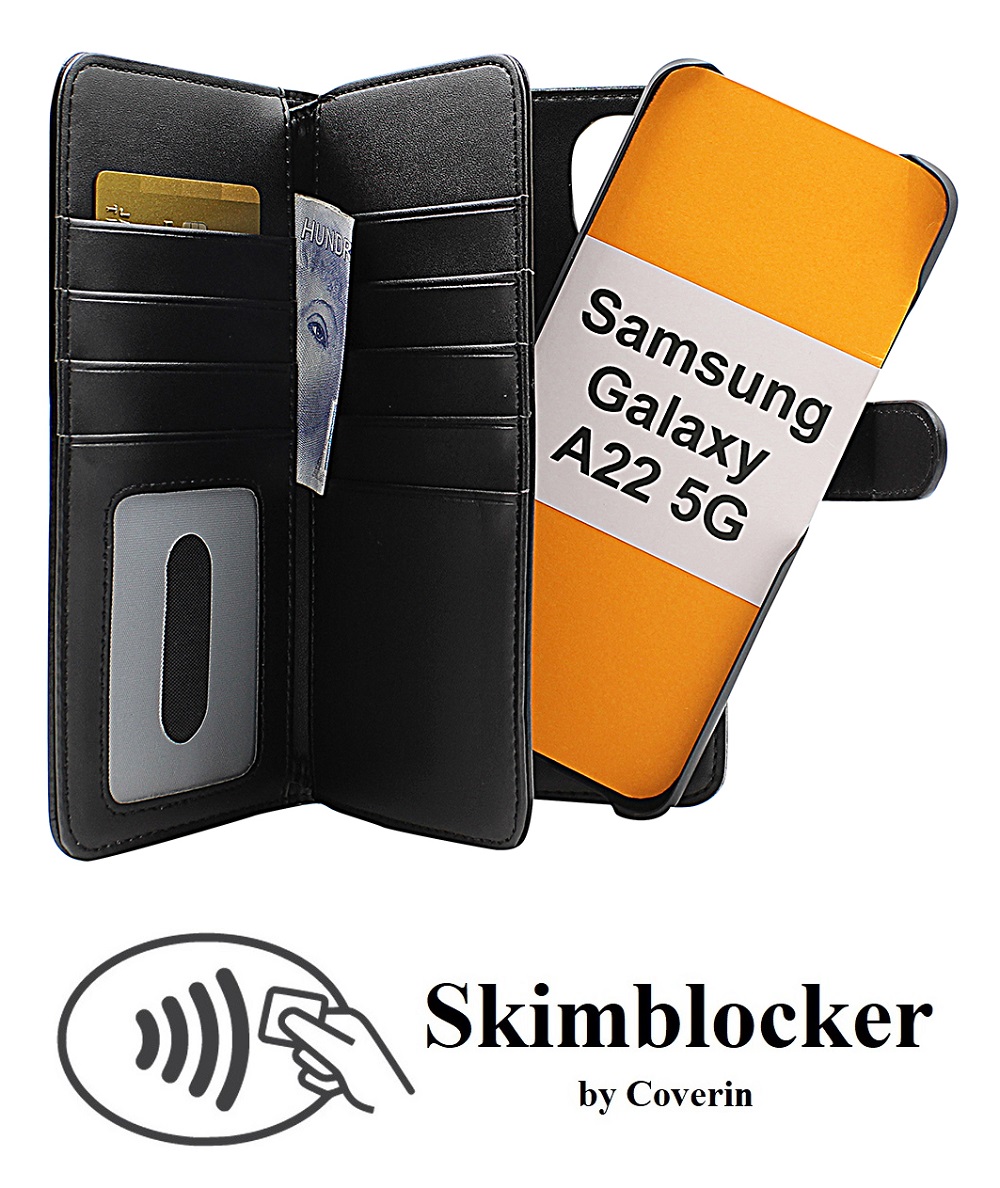 Skimblocker XL Magnet Wallet Samsung Galaxy A22 5G (SM-A226B)