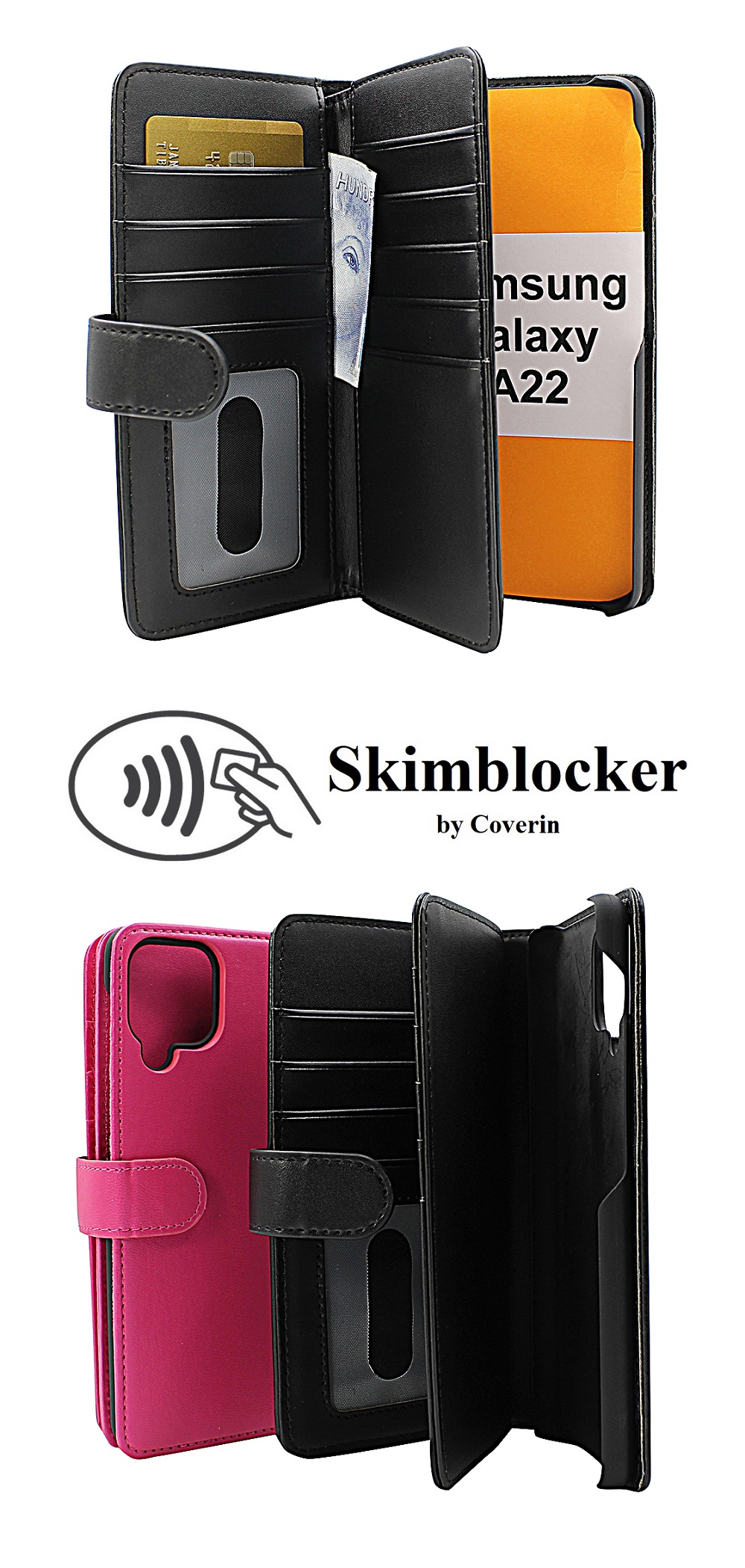 Skimblocker XL Wallet Samsung Galaxy A22 (SM-A225F/DS)