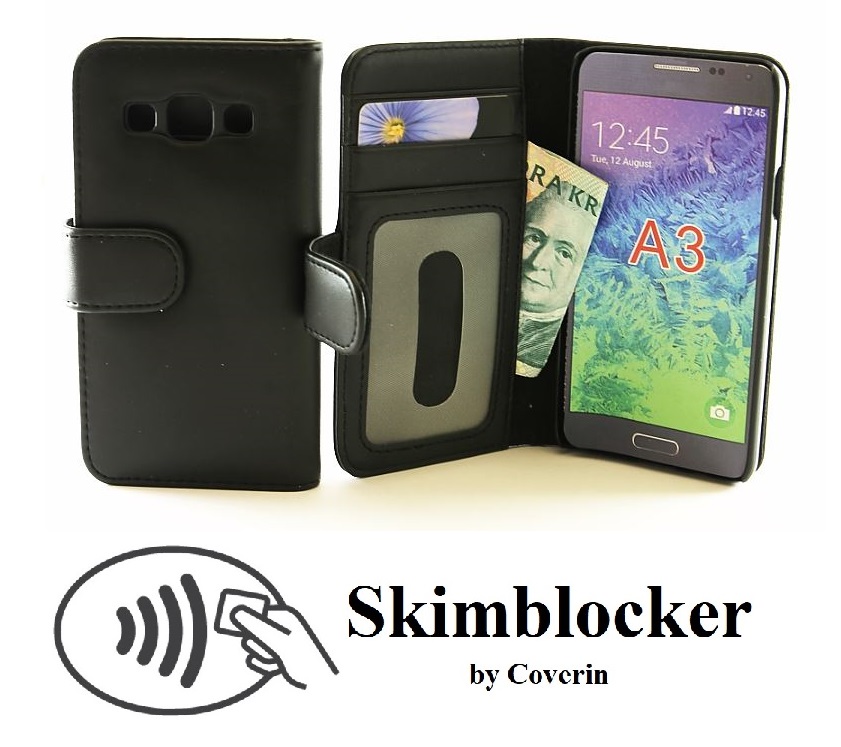 Skimblocker Lommebok-etui Samsung Galaxy A3 (SM-A300F)