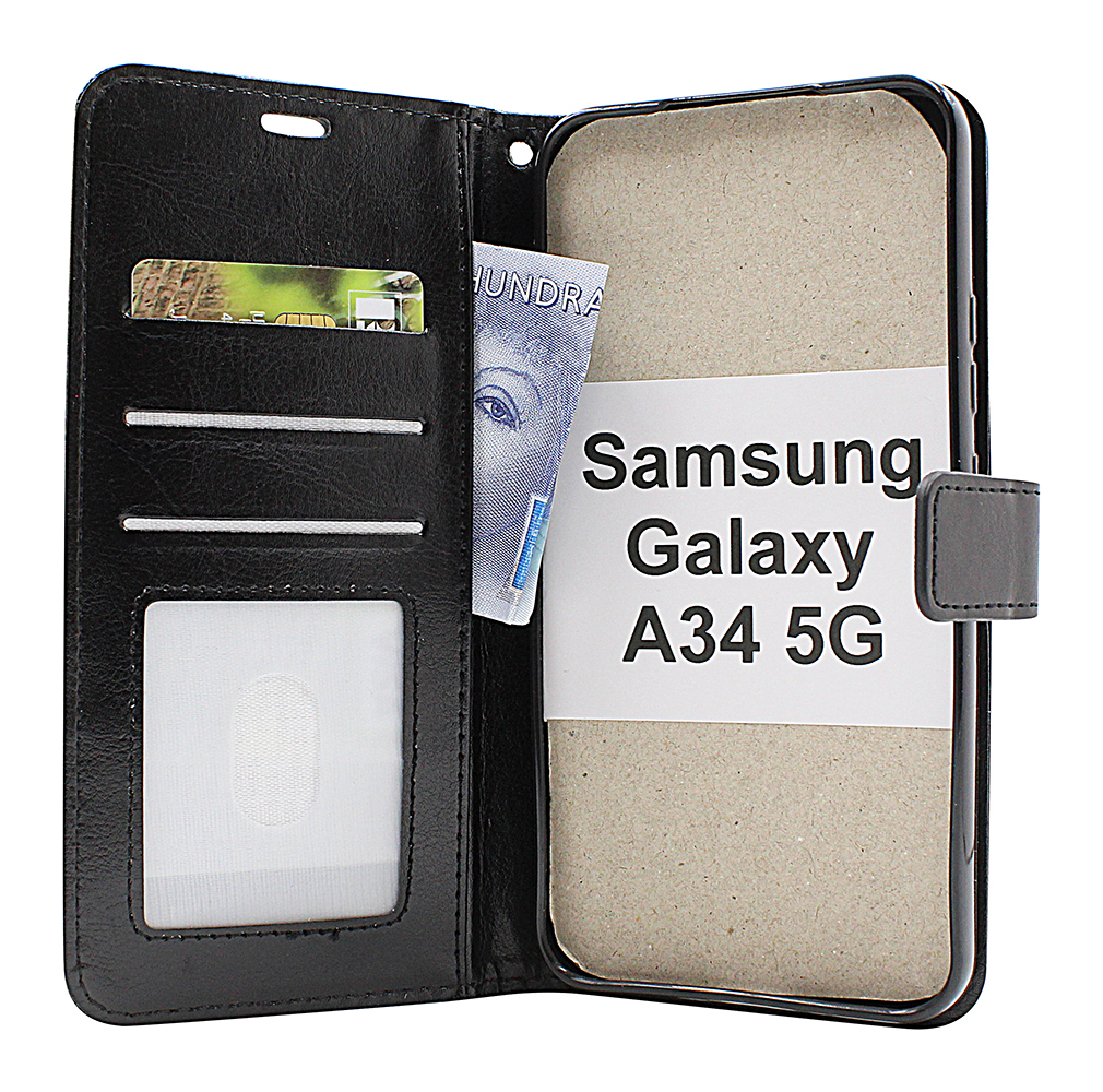 Crazy Horse Wallet Samsung Galaxy A34 5G
