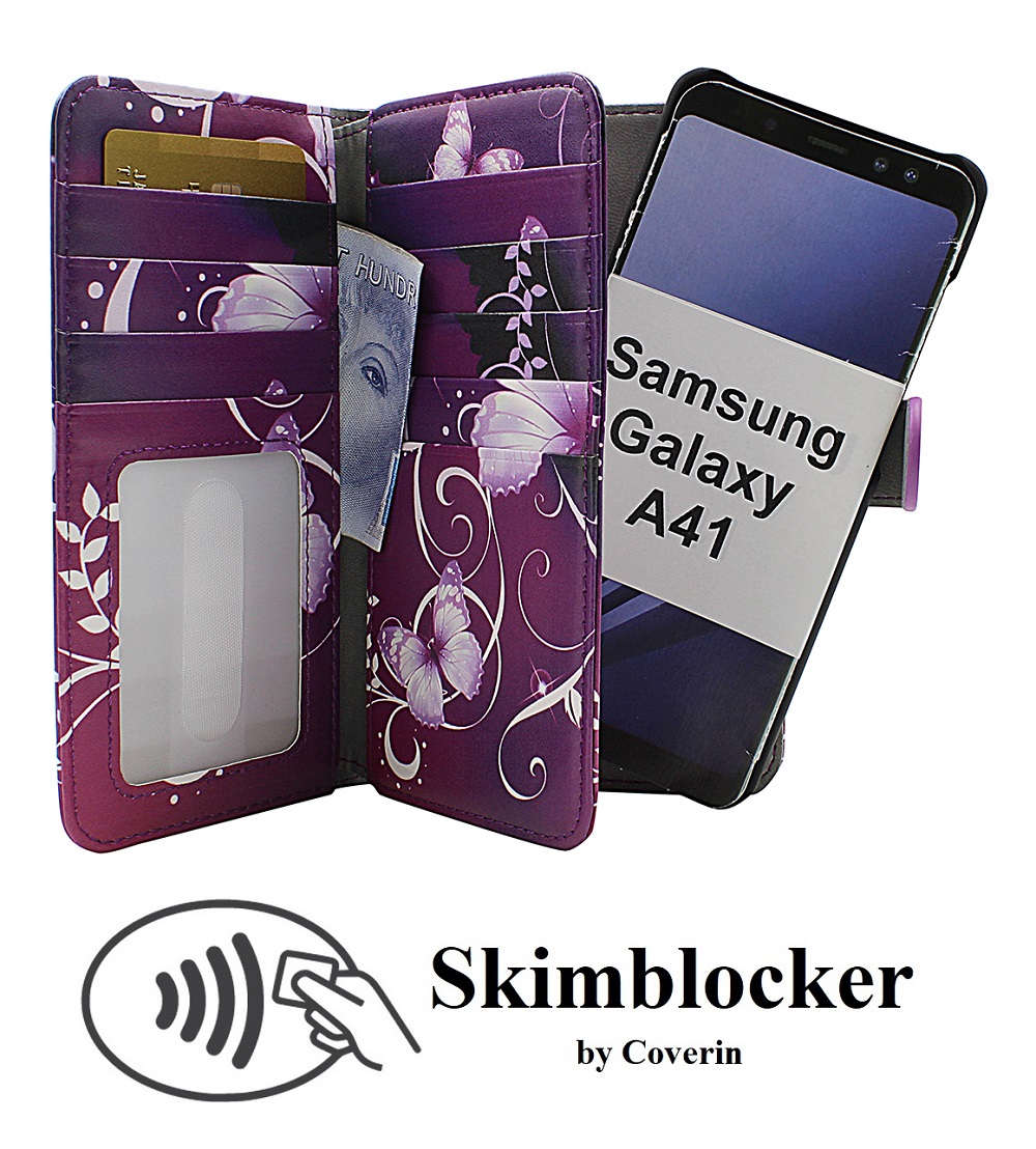 Skimblocker XL Magnet Designwallet Samsung Galaxy A41