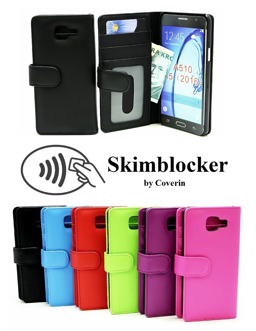 Skimblocker Lommebok-etui Samsung Galaxy A5 2016 (A510F)