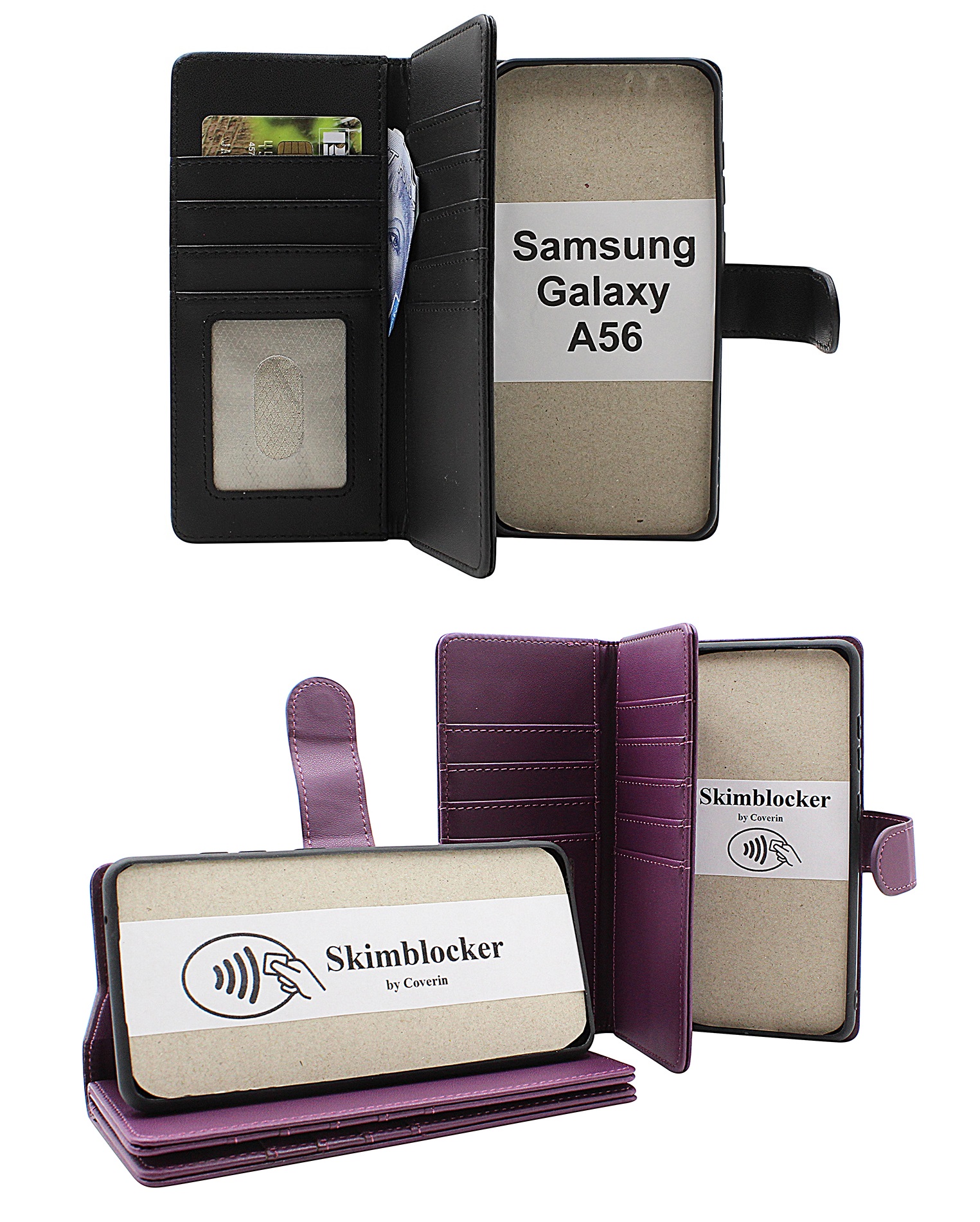 Skimblocker Samsung Galaxy A56 XL Lommebok Deksel