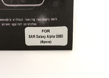 6-pakning Skjermbeskyttelse Samsung Galaxy Alpha (G850F)