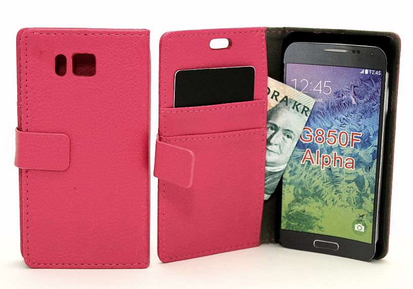 Standcase wallet Samsung Galaxy Alpha (G850F)