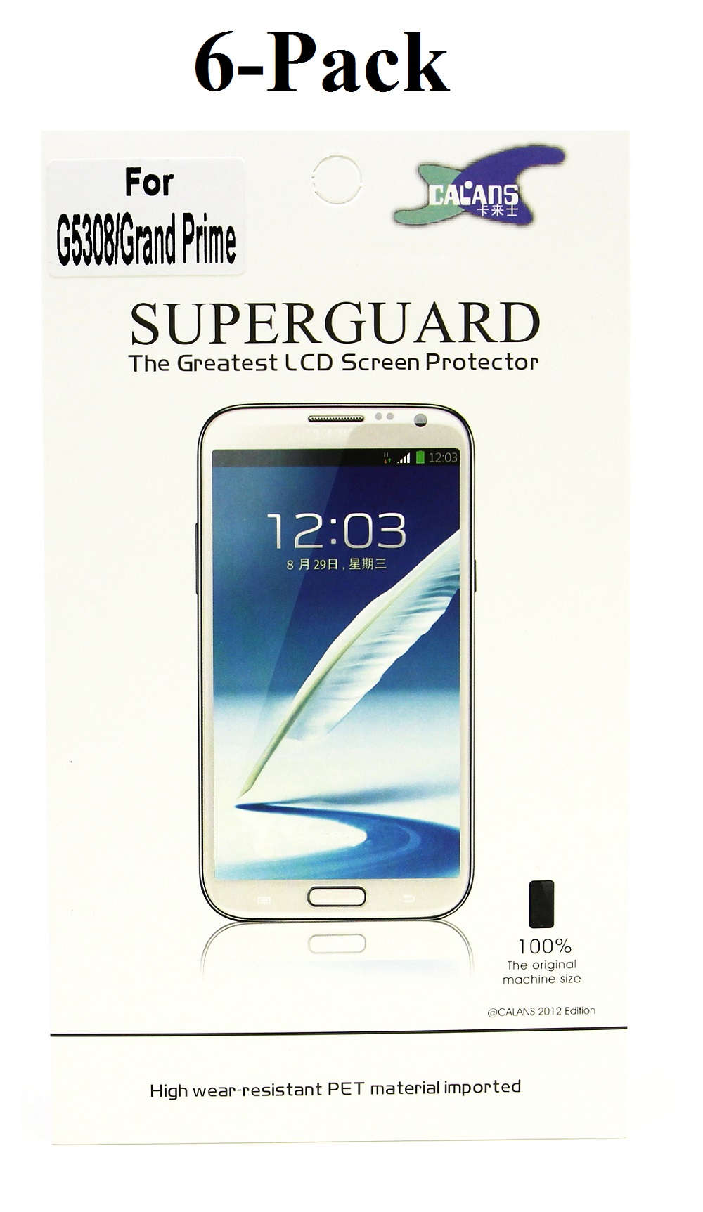 6-pakning Skjermbeskyttelse Samsung Galaxy Grand Prime VE (G531F)