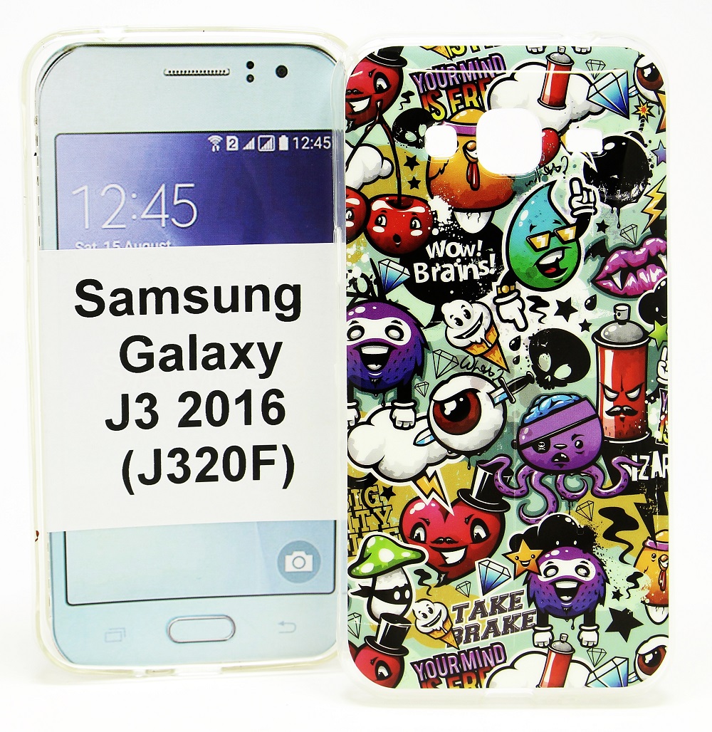 TPU Designdeksel Samsung Galaxy J3 2016 (J320F)