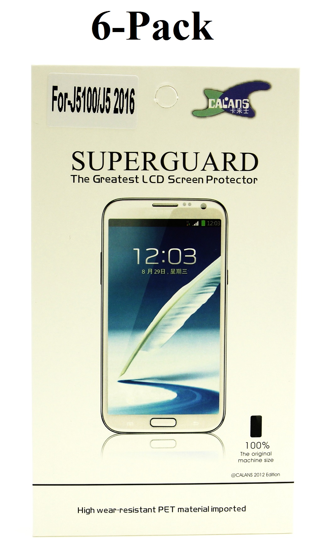 6-pakning Skjermbeskyttelse Samsung Galaxy J5 2016 (J510F)