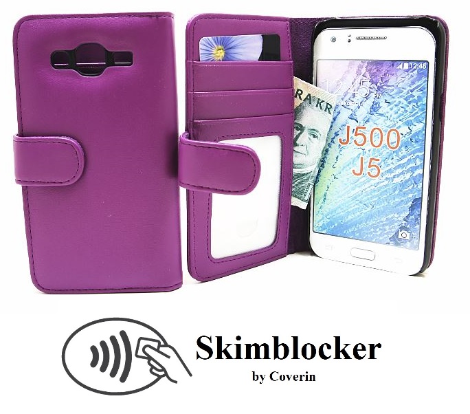 Skimblocker Lommebok-etui Samsung Galaxy J5 (SM-J500F)
