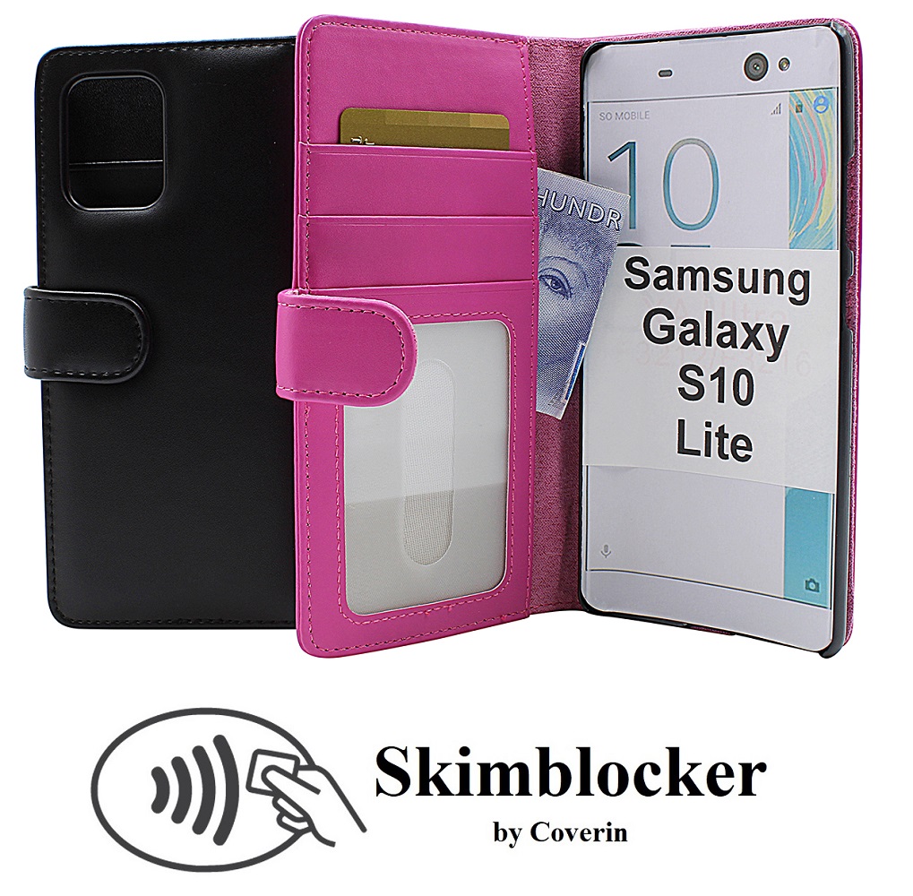 Skimblocker Lommebok-etui Samsung Galaxy S10 Lite (G770F)
