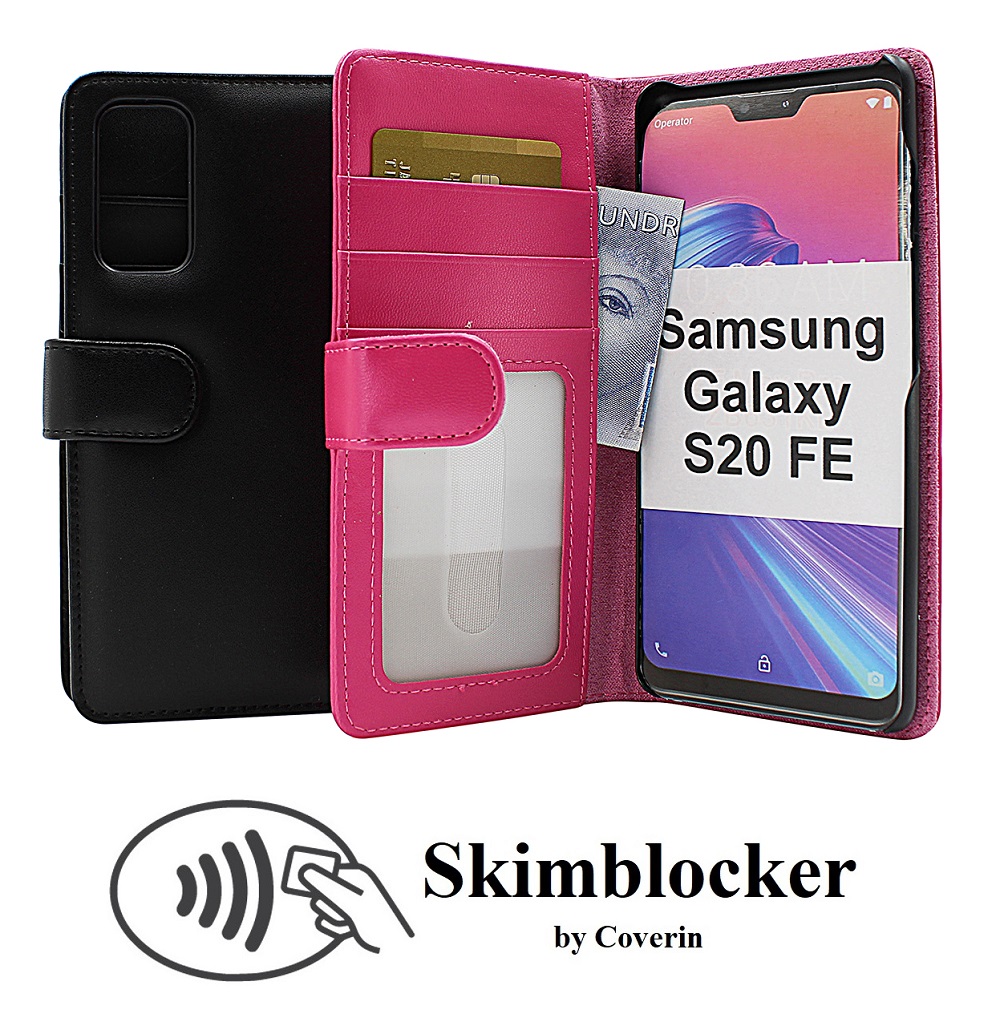 Skimblocker Lommebok-etui Samsung Galaxy S20 FE (G780F)
