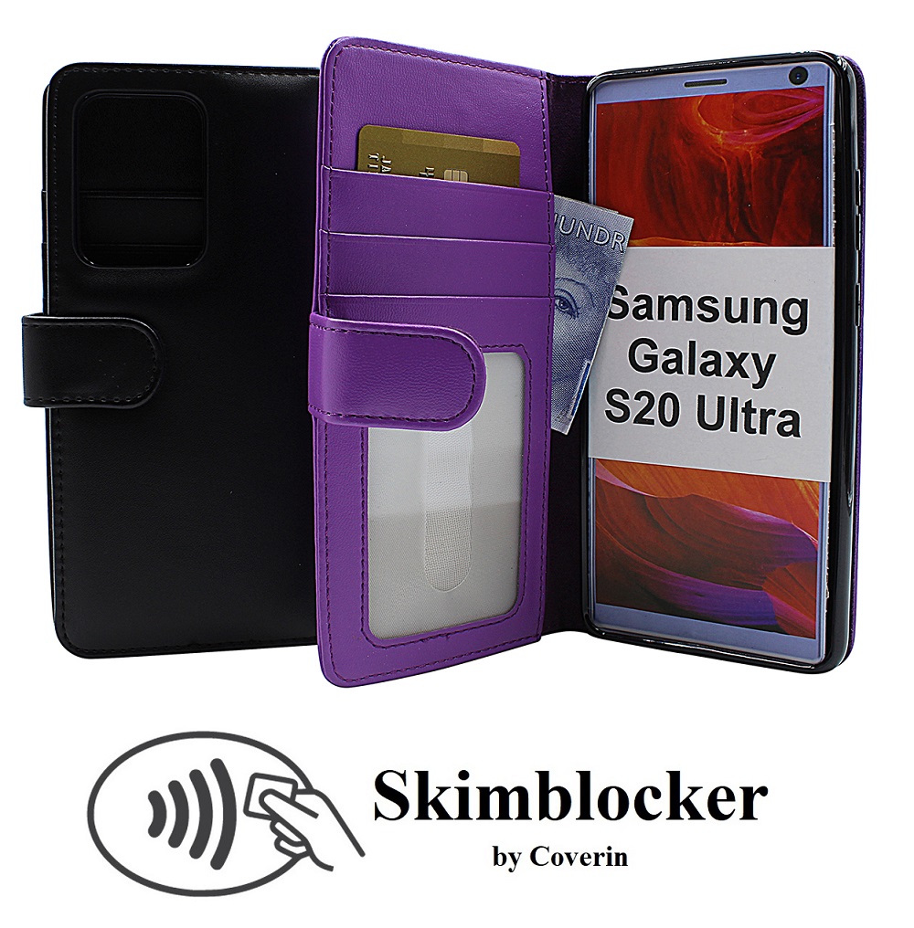 Skimblocker Lommebok-etui Samsung Galaxy S20 Ultra (G988B)