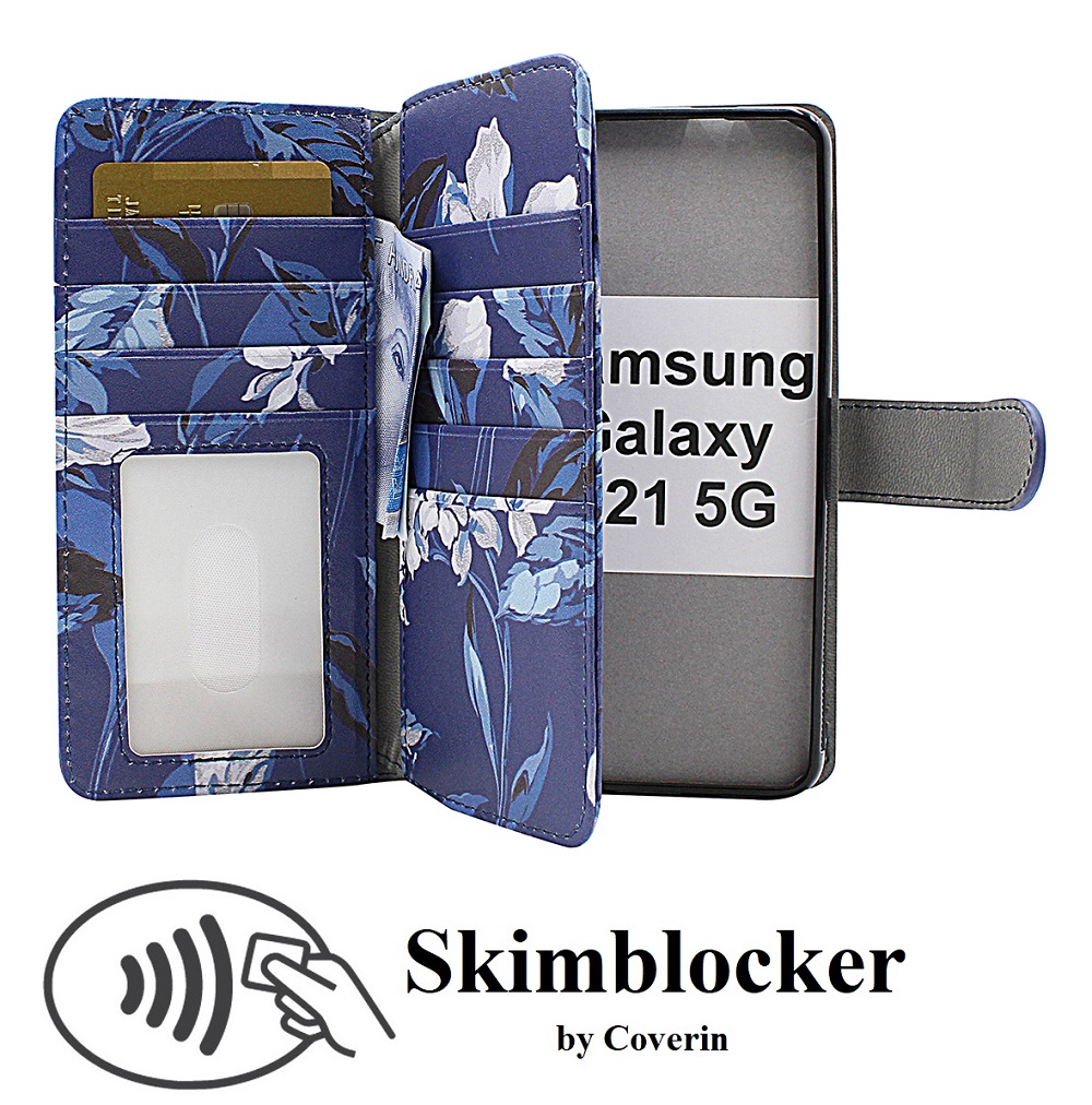 Skimblocker XL Magnet Designwallet Samsung Galaxy S21 5G (G991B)