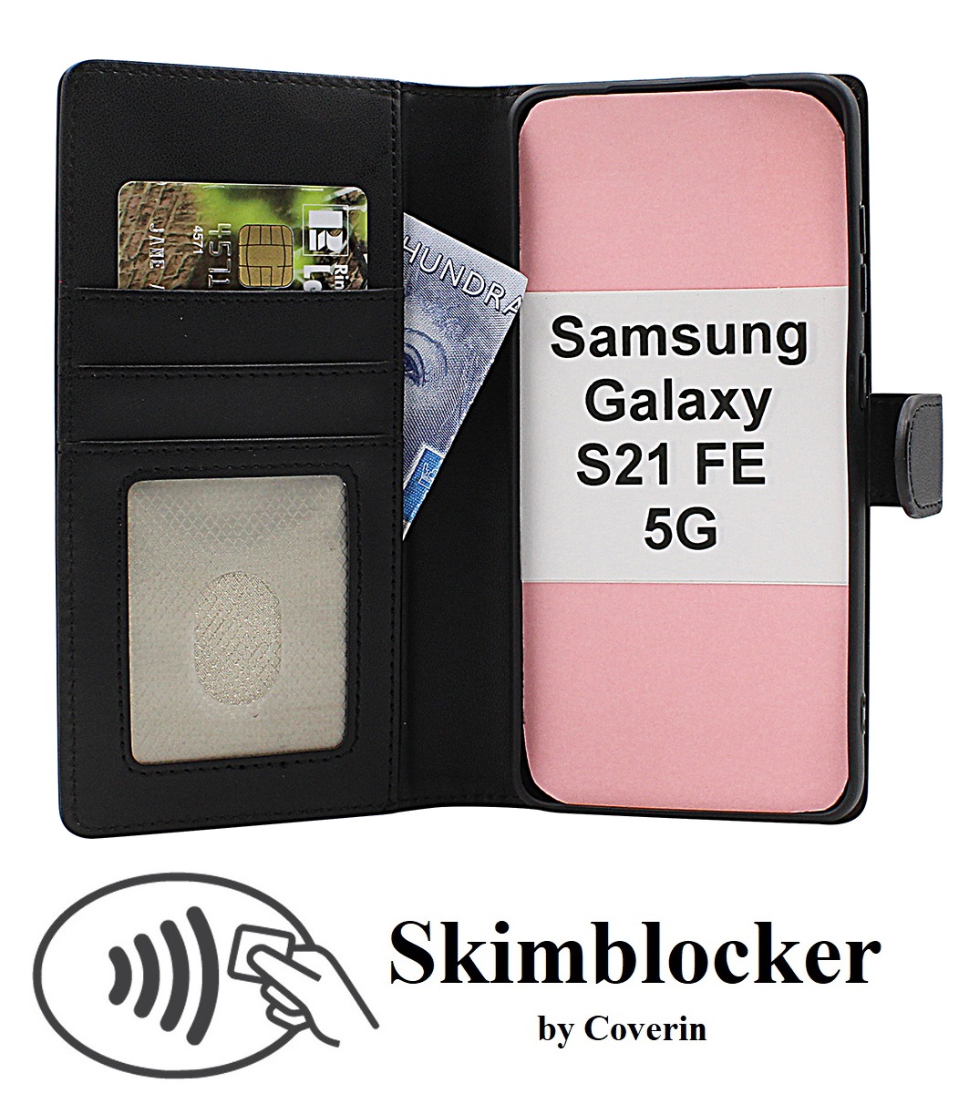Product Image for Skimblocker Samsung Galaxy S21 FE 5G Lommebok Deksel