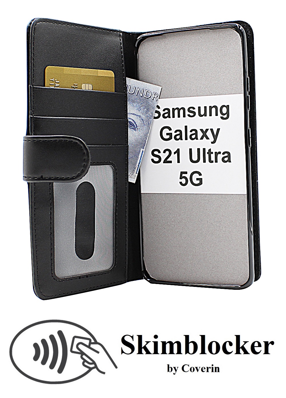 Skimblocker Lommebok-etui Samsung Galaxy S21 Ultra 5G (G998B)