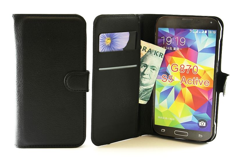 Exklusive Standcase wallet Samsung Galaxy S5 Active (SM-G870)