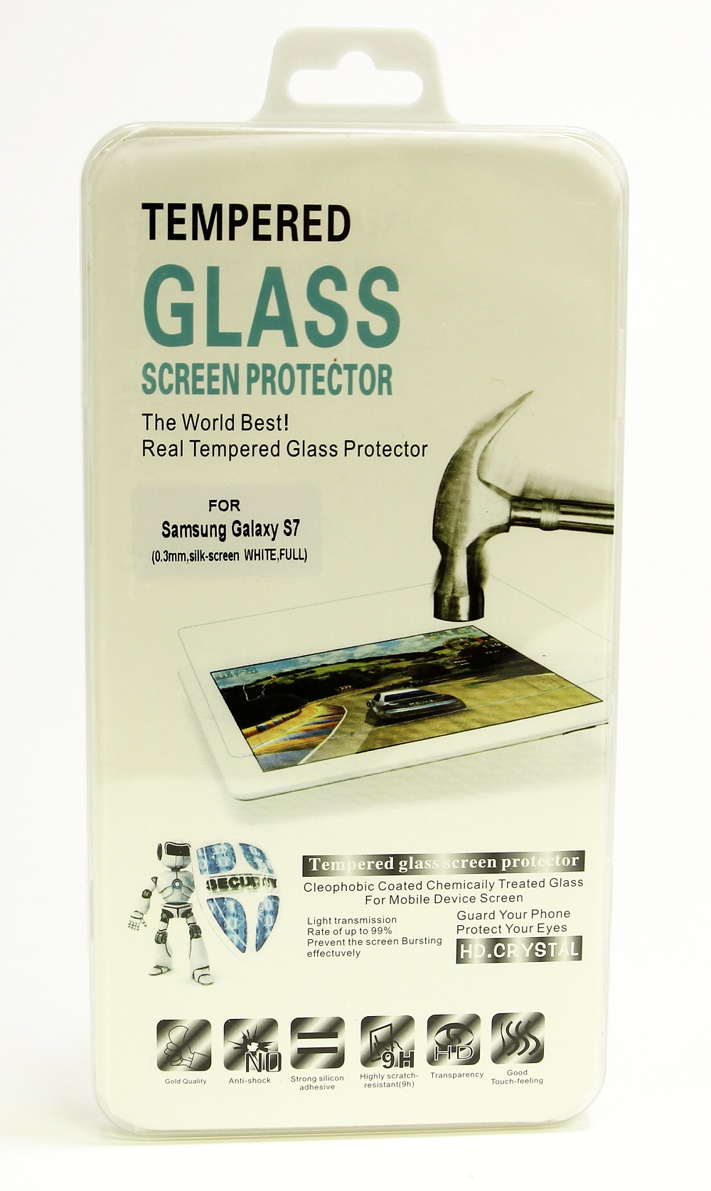 Full Screen Glassbeskyttelse Samsung Galaxy S7 (G930F)