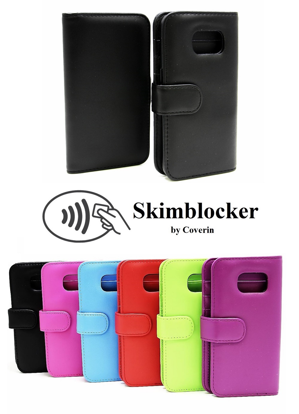 Skimblocker Lommebok-etui Samsung Galaxy S7 Edge (G935F)