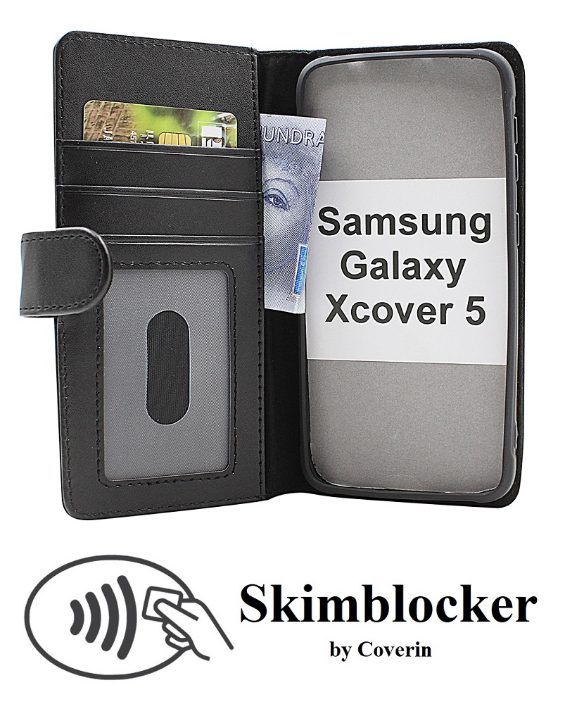 Skimblocker Lommebok-etui Samsung Galaxy Xcover 5 (SM-G525F)