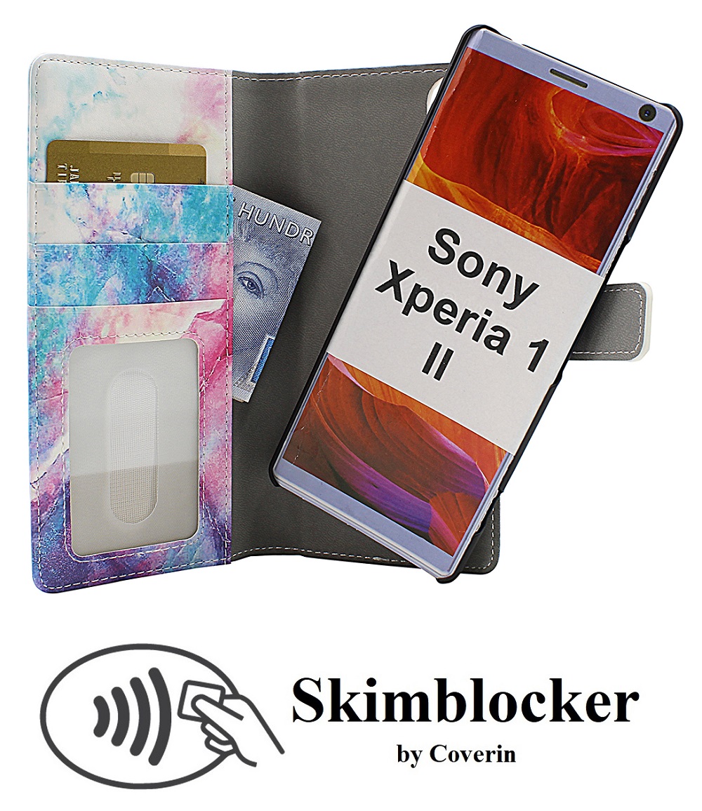 Skimblocker Magnet Designwallet Sony Xperia 1 II (XQ-AT51)