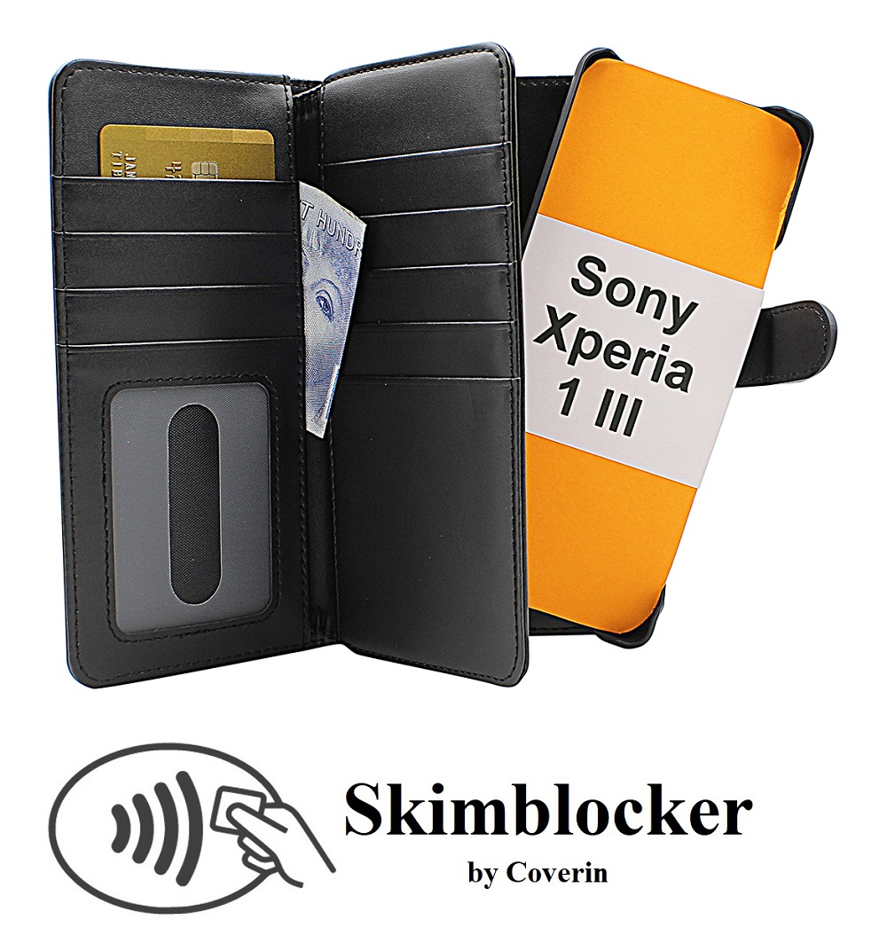 Skimblocker XL Magnet Wallet Sony Xperia 1 III (XQ-BC52)