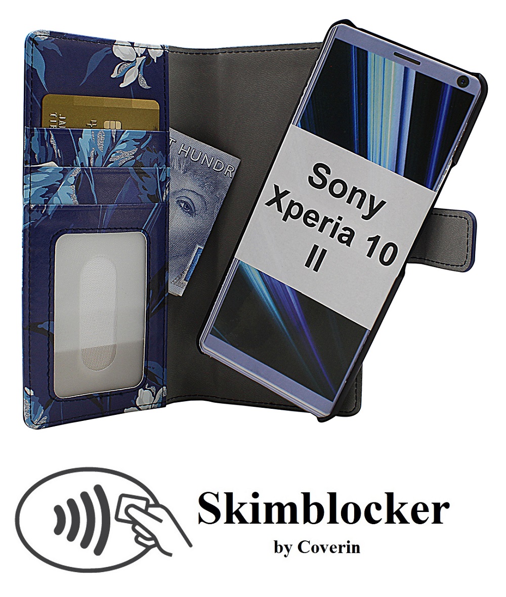 Skimblocker Magnet Designwallet Sony Xperia 10 II (XQ-AU51 / XQ-AU52)