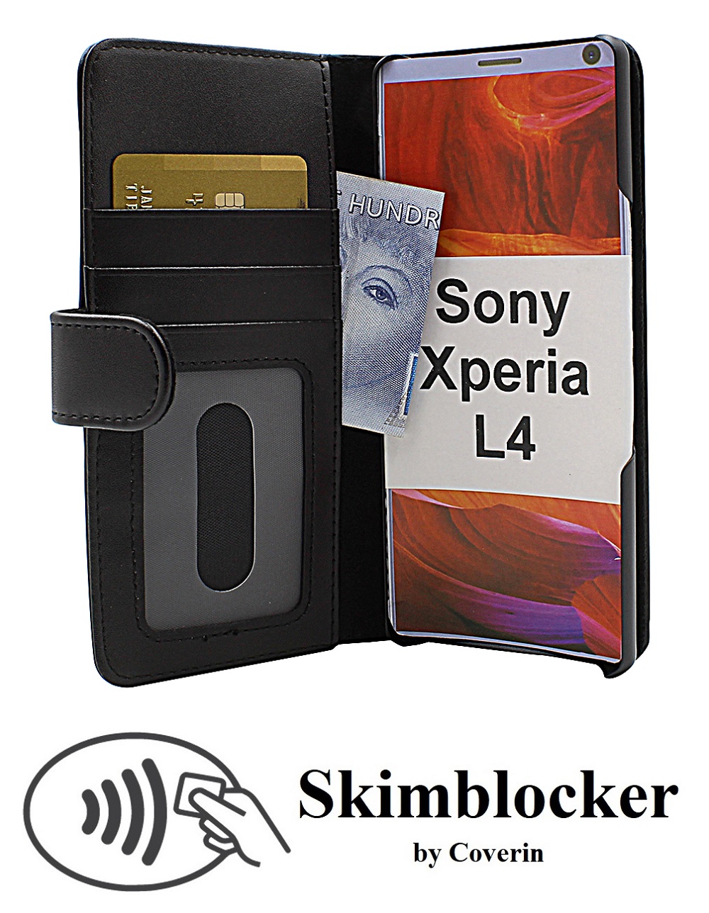Skimblocker Lommebok-etui Sony Xperia L4