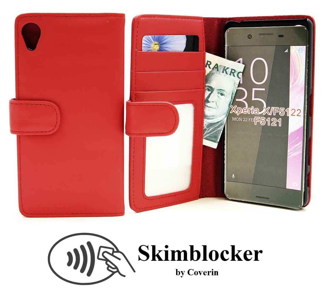 Skimblocker Lommebok-etui Sony Xperia X (F5121)