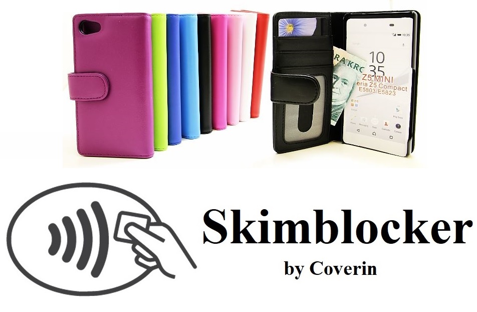 Skimblocker Lommebok-etui Sony Xperia Z5 Compact (E5823)
