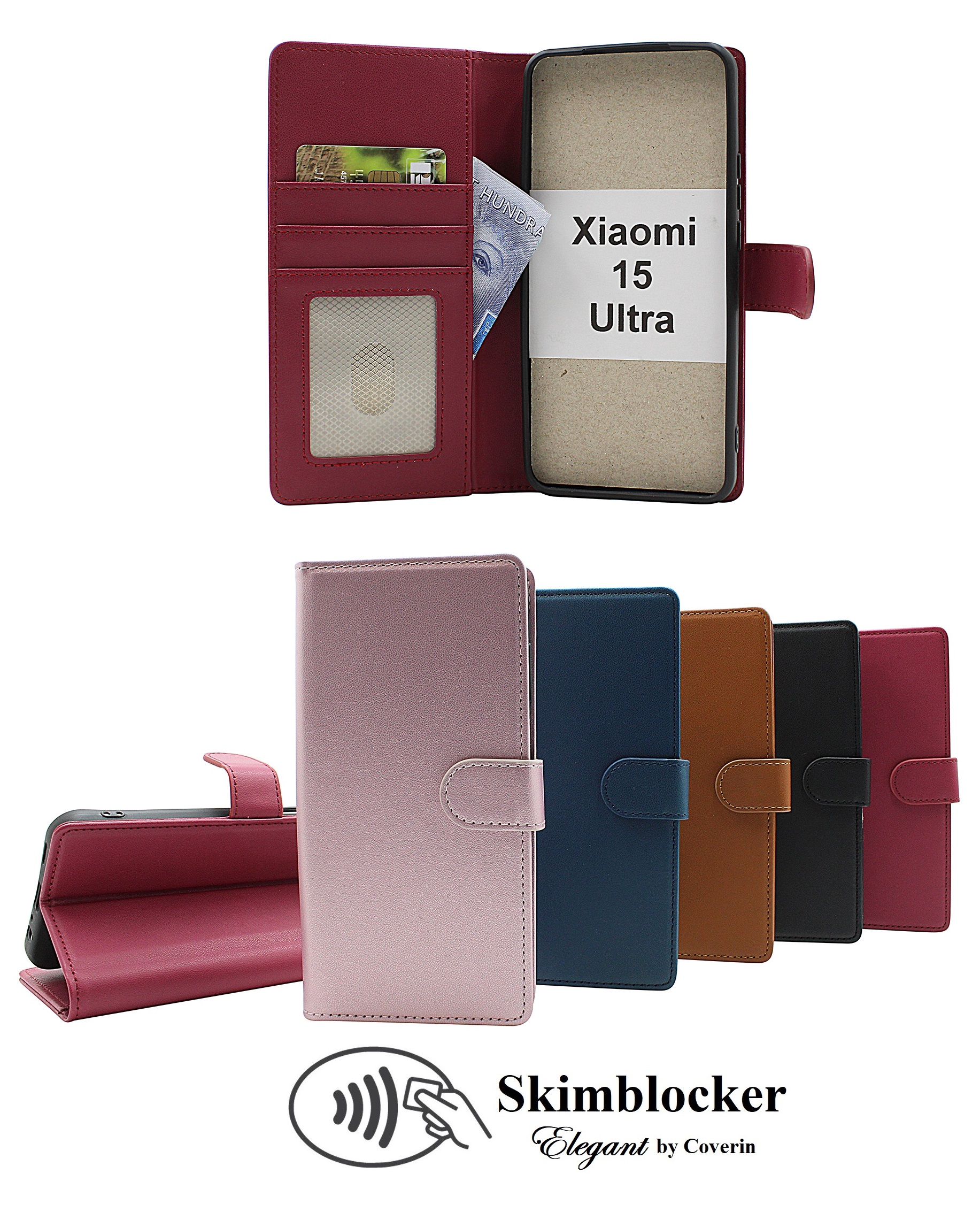 Skimblocker Xiaomi 15 Ultra Lommebok Deksel
