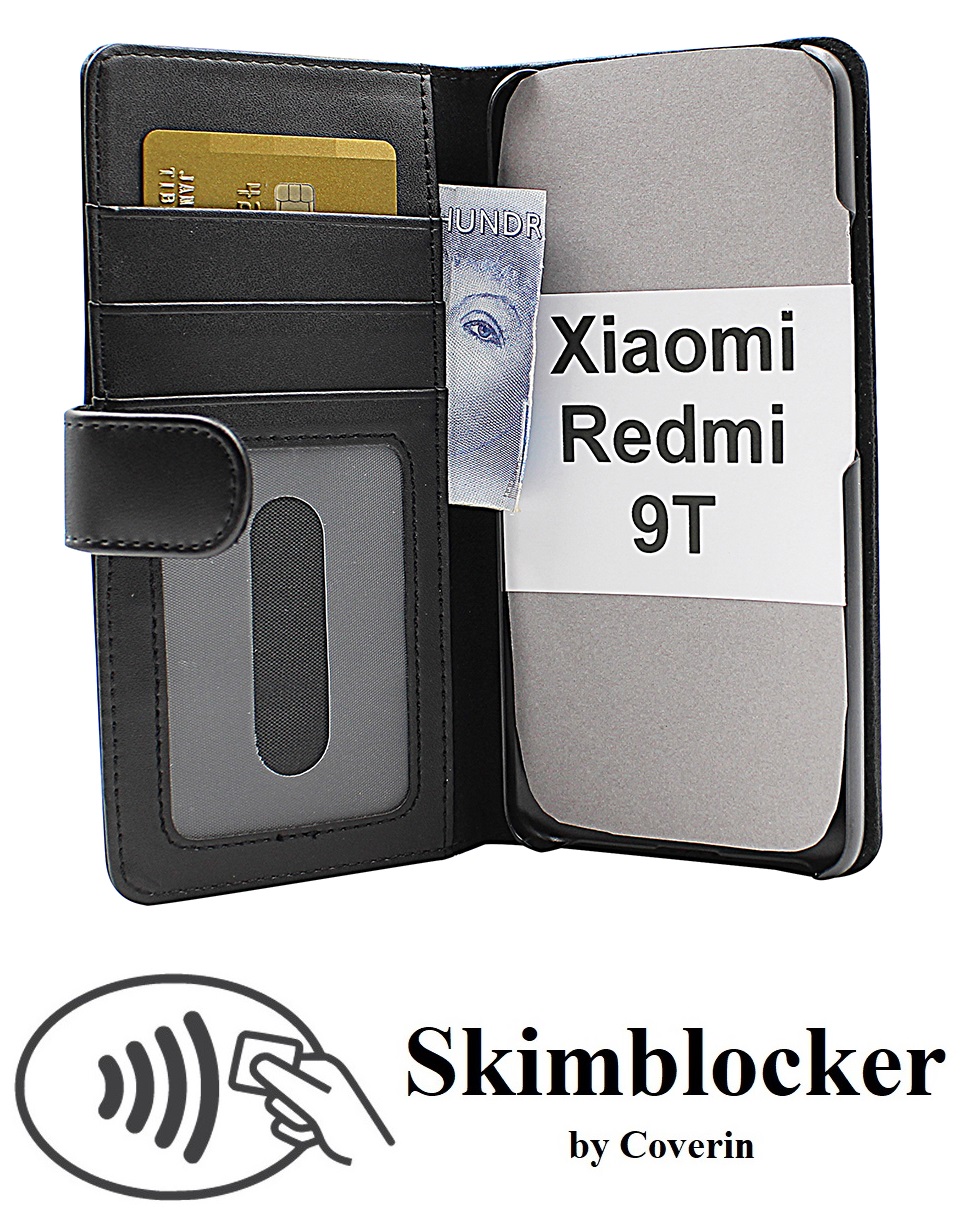 Skimblocker Lommebok-etui Xiaomi Redmi 9T