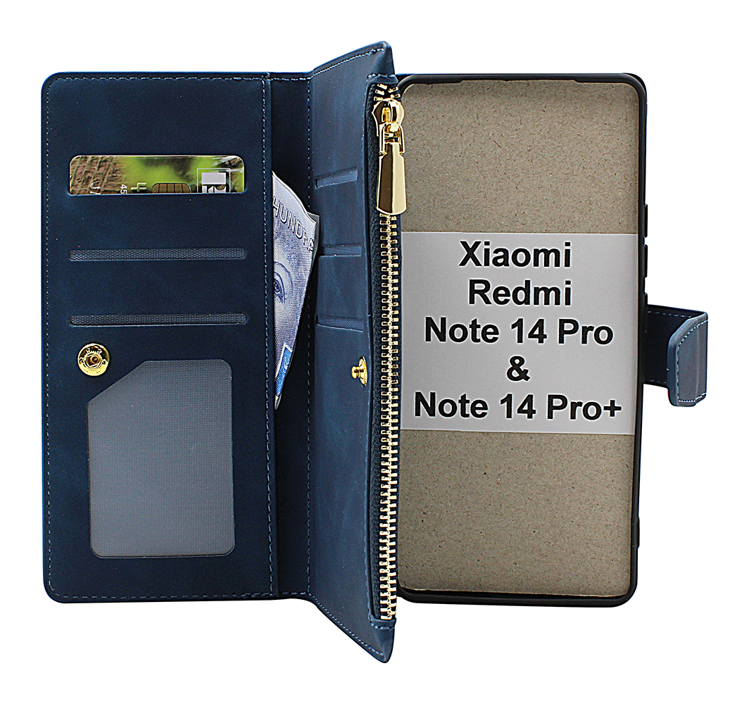 XL Xiaomi Redmi Note 14 Pro / 14 Pro+ Luksus Lommebok Deksel
