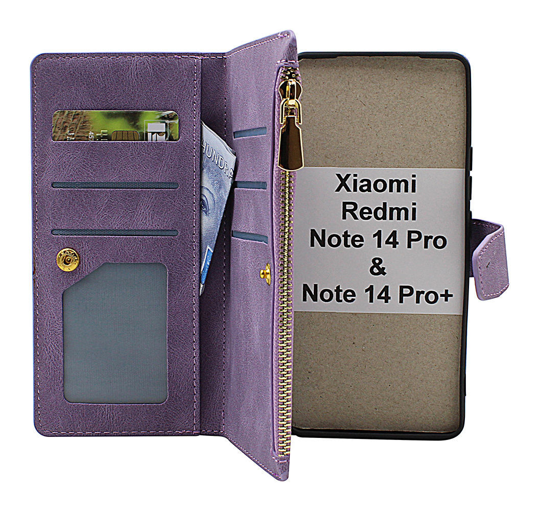 XL Xiaomi Redmi Note 14 Pro / 14 Pro+ Luksus Lommebok Deksel