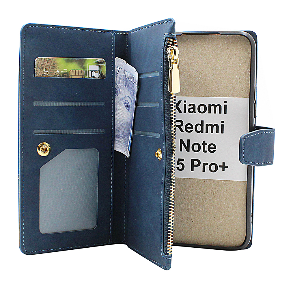 XL Xiaomi Redmi Note 15 Pro+ Luksus Lommebok Deksel