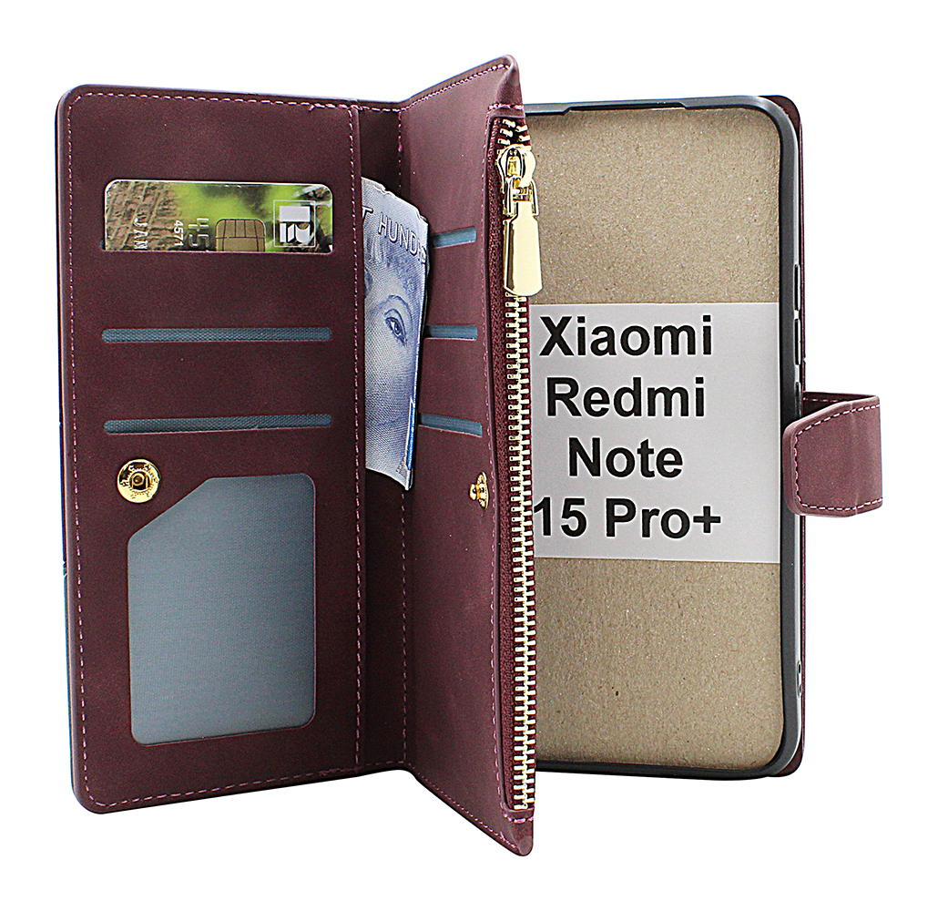 XL Xiaomi Redmi Note 15 Pro+ Luksus Lommebok Deksel
