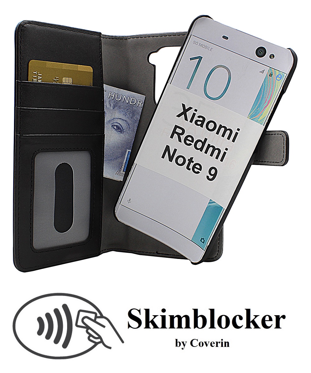 Skimblocker Magnet Wallet Xiaomi Redmi Note 9