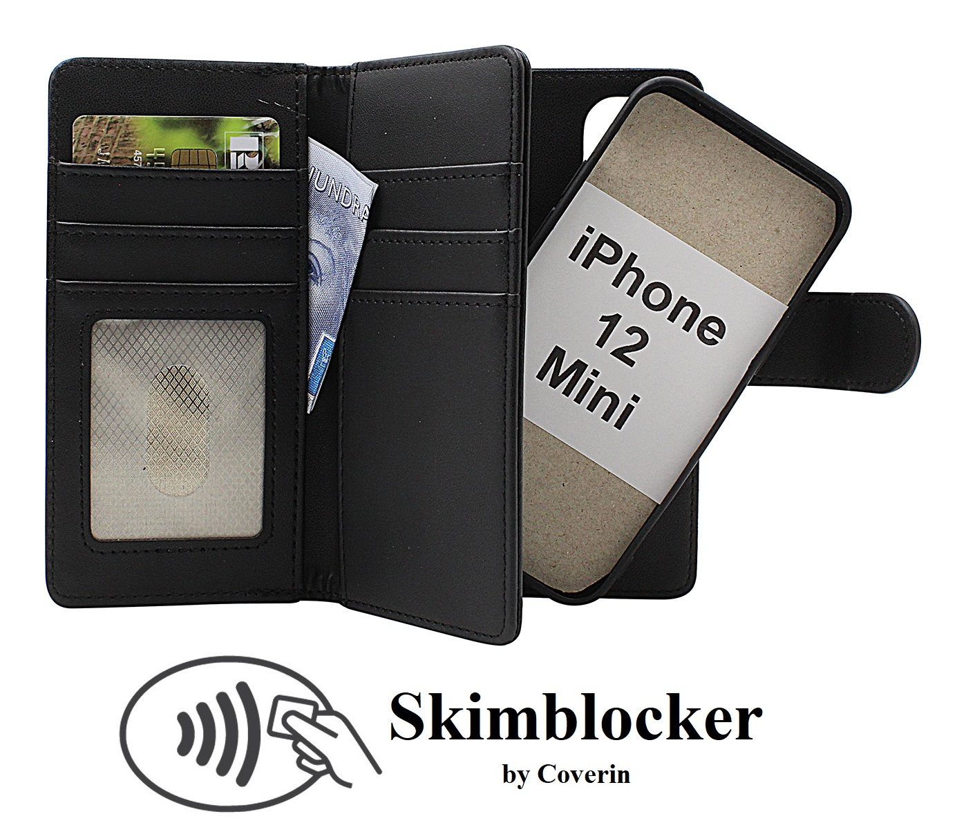 Product Image for Skimblocker iPhone 12 Mini XL Magnet Lommebok Deksel