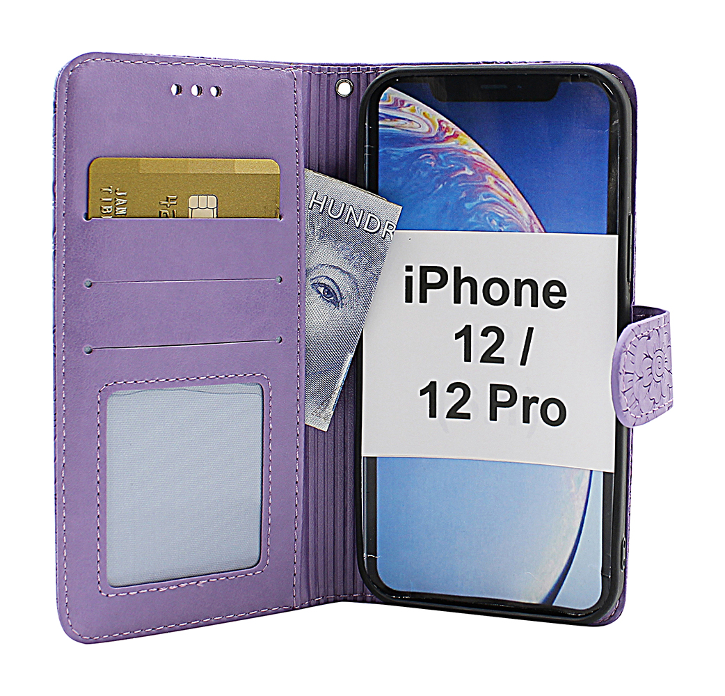 Flower Standcase Wallet iPhone 12 / 12 Pro (6.1)
