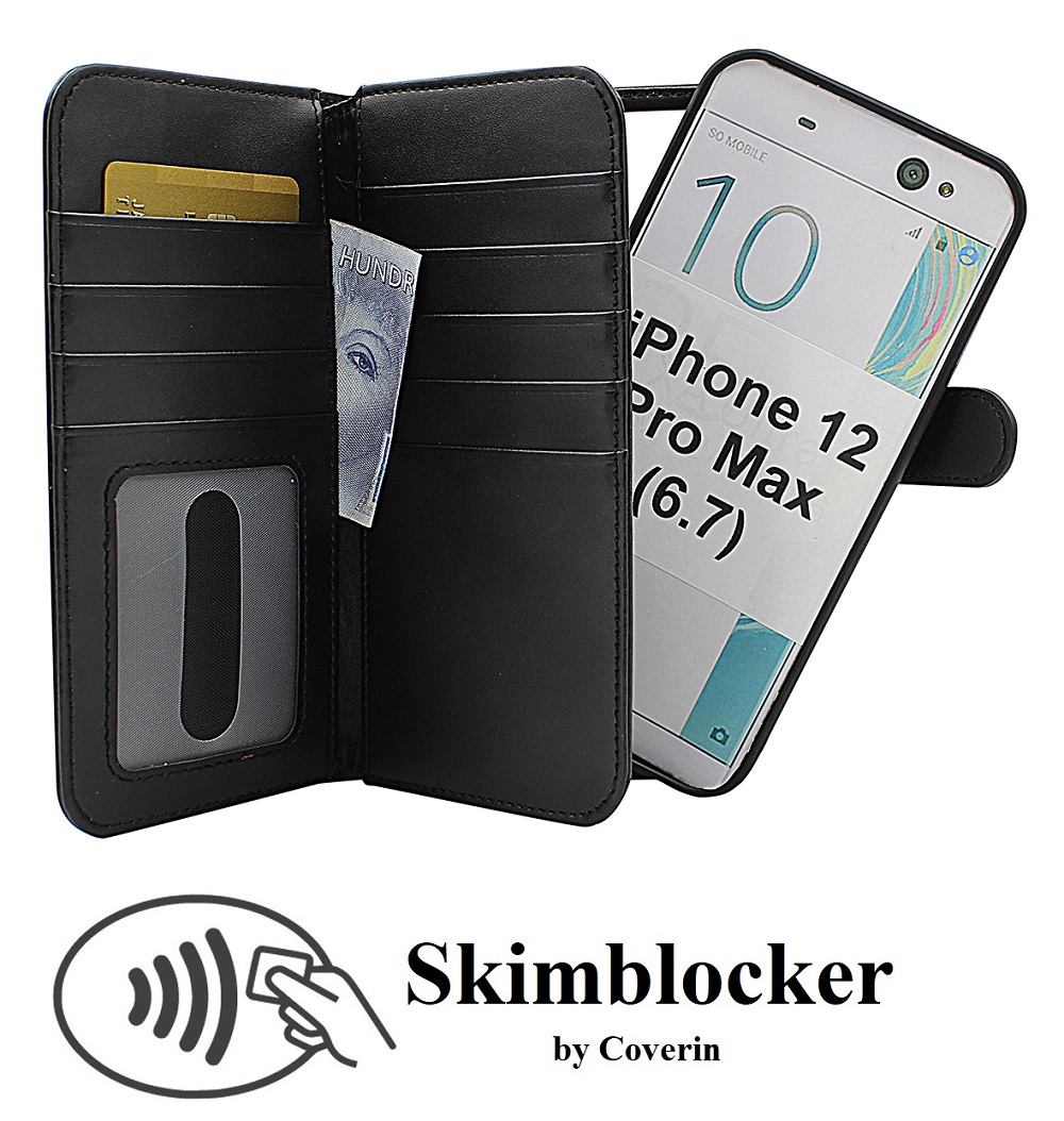 Skimblocker XL Magnet Wallet iPhone 12 Pro Max (6.7)
