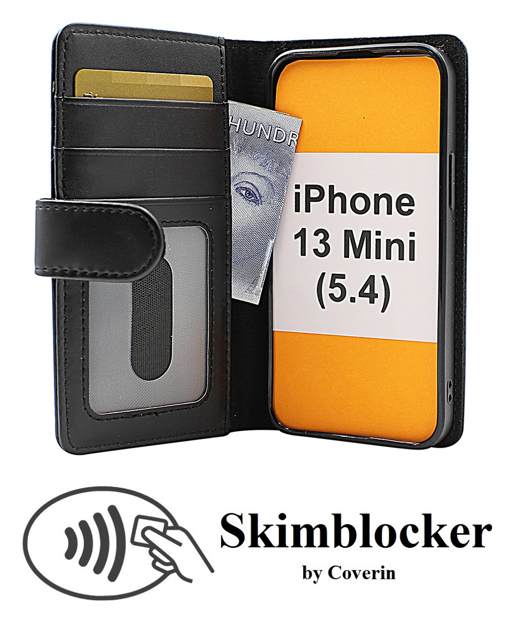 Skimblocker Lommebok-etui iPhone 13 Mini (5.4)